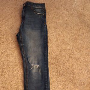 Dark Wash Jean with Rips